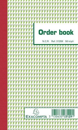 Exacompta orderbook, ft 17,5 x 10,5 cm, tripli (50 x 3 vel) 1 Stuk