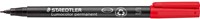 Staedtler Lumocolor 313, marqueur OHP, permanent, 0,4 mm, rouge 1 Stuk-2
