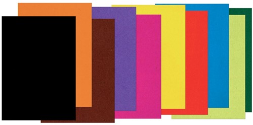 Gekleurd tekenpapier, 120 g, ft 25 x 35 cm, geassorteerde kleuren, pak van 500 vel