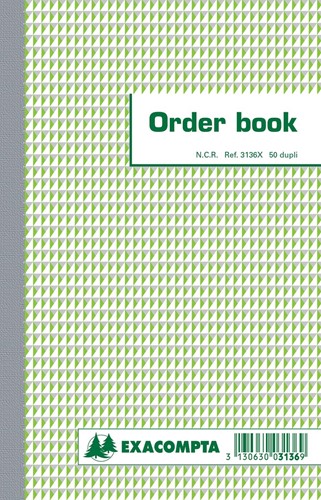 Exacompta orderbook, ft 21 x 13,5 cm, dupli (50 x 2 vel) 1 Stuk