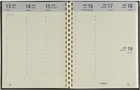 Brepols agenda Optivision Large Franstalig, Palermo, zwart, 2027-2