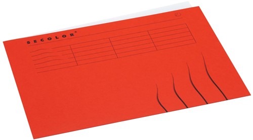 Jalema Chemise de classement Secolor pour ft A4 (22,5 x 31 cm), rouge
