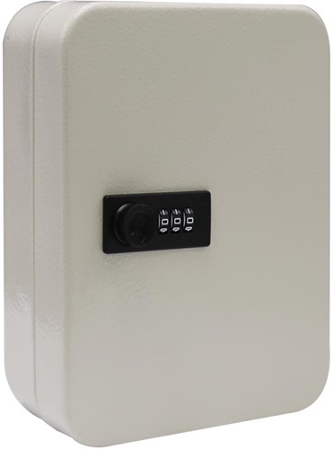 Armoire à clés avec serrure à combinaison, pour 48 clés, blanc