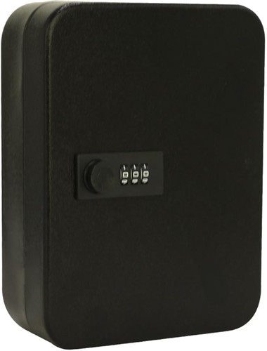 Armoire à clés avec serrure à combinaison, pour 48 clés, noir
