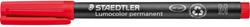 Staedtler Lumocolor 317, marqueur OHP, permanent, 1,0 mm, rouge 1 Stuk