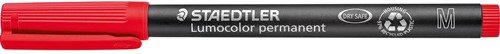 Staedtler Lumocolor 317, marqueur OHP, permanent, 1,0 mm, rouge 1 Stuk