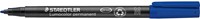 Staedtler Lumocolor 317, marqueur OHP, permanent, 1,0 mm, bleu 1 Stuk-2