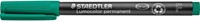 Staedtler Lumocolor 318, marqueur OHP, permanent, 0,6 mm, vert 1 Stuk