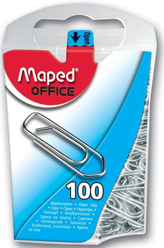 Maped trombones, boîte de 100 pièces