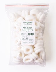 Fixfirst vingerbobs, textiel, wit, pak van 50 stuks