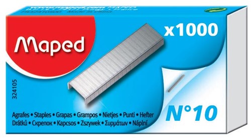 Maped agrafes n° 10, boîte de 1.000 agrafes