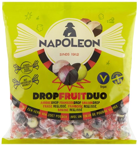 Napoleon bonbons duo réglisse et fruit, sachet de 825 gram