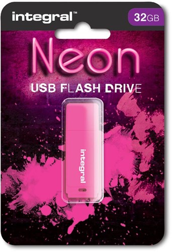 Integral Neon clé USB 2.0, 32 Go, rose 1 Stuk