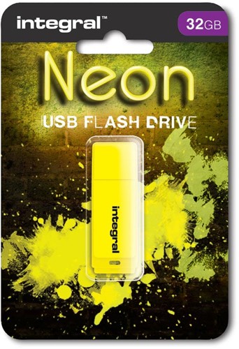 Integral Neon clé USB 2.0, 32 Go, jaune 1 Stuk