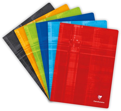 Clairefontaine schrift Metric voor ft A4+, 48 bladzijden, seyès, geassorteerde kleuren