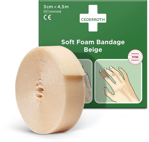 Cederroth pansement autoadhésif, beige, 3 cm x 4,5 m