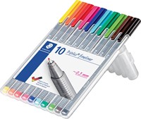 Staedtler Fineliner Triplus couleurs assorties, étui chevalet de 10 pièces 10 Stuk-2