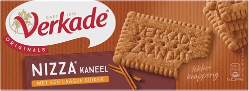 Verkade Nizza biscuits cannelle, paquet de 240 gram