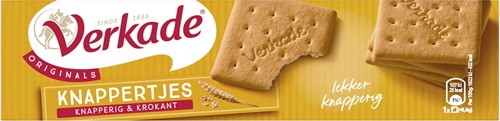 Verkade Knappertjes biscuits, paquet de 220 gram