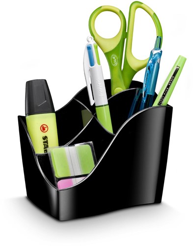 CEP Ellypse GreenSpirit plumier avec 4 compartiments, noir