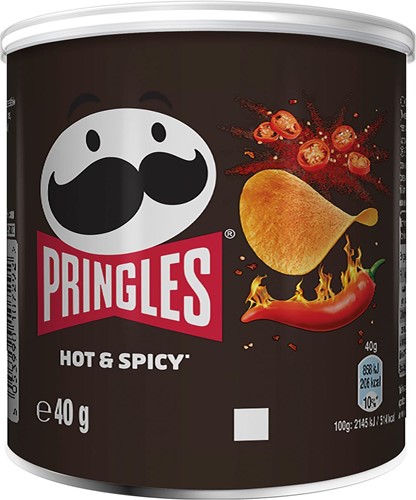 Pringles chips, 40g, hot & spicy 1 Stuk