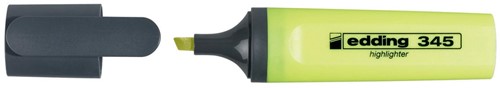 Edding markeerstift 345 geel, doos van 10 stuks
