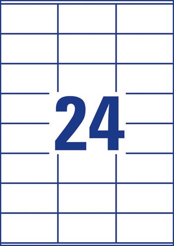 Avery Zweckform 3475, étiquettes universelles, Ultragrip, blanc, 200 feuilles, 70 x 36 mm 200 Vel-1