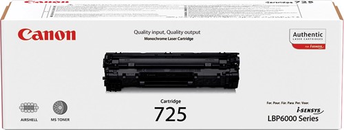 Canon toner 725, 1.600 pagina's, OEM 3484B002, zwart 1 Stuk