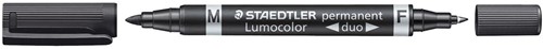 Staedtler Lumocolor Duo 348, marqueur permanent, noir