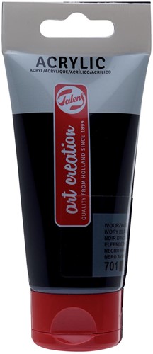 Talens Art Creation acrylverf tube van 75 ml, ivoorzwart 75 ML