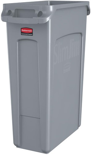 Rubbermaid afvalcontainer Slim Jim, 87 liter, grijs 1 Stuk