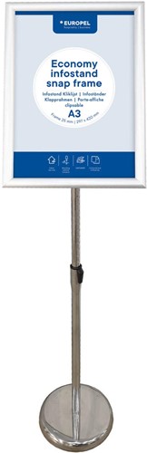 Europel standard sol info Economy, liste 25mm, ft A3, argent