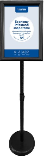 Europel standard sol info Economy, liste 25mm, ft A4, noir