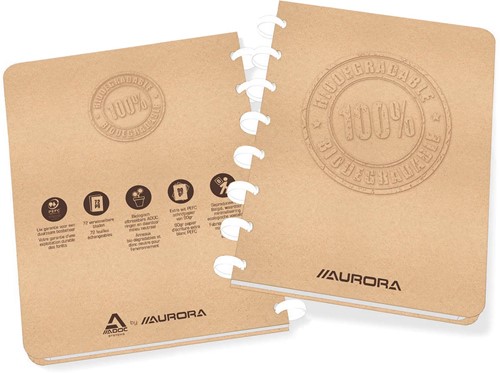 Adoc cahier Bio, ft A5, 144 pages, quadrillé 5 mm,