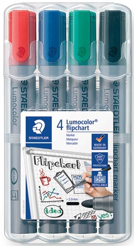Staedtler merkstift Lumocolor Flipchart 4 stuks 4 Set
