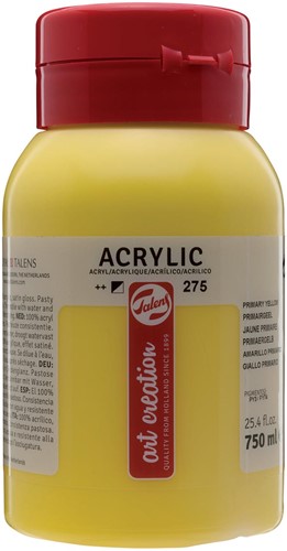 Talens Art Creation acrylverf flacon van 750 ml, primairgeel