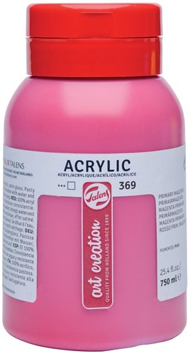 Talens Art Creation acrylverf flacon van 750 ml, primairmagenta