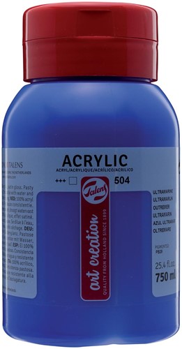 Talens Art Creation acrylverf flacon van 750 ml, ultramarijn