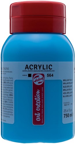Talens Art Creation acrylverf flacon van 750 ml, briljantblauw