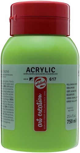 Talens Art Creation acrylverf flacon van 750 ml, geelgroen