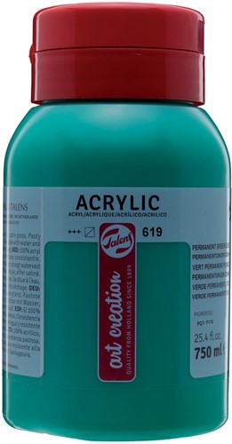 Talens Art Creation acrylverf flacon van 750 ml, donker permanentgroen