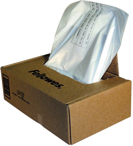 Fellowes sacs de 121 - 143 litre pour destructeurs, paquet de 50 sacs