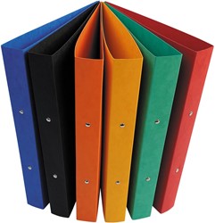 Bronyl classeur à anneaux, pour ft A4, en carton lustré, 2 anneaux de 25 mm, couleurs assorties