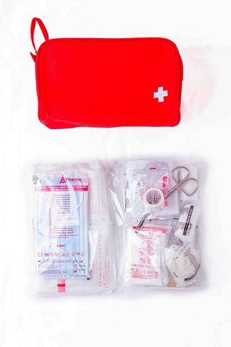 Fixfirst kit de pansements DIN 13164, rouge