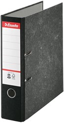 Esselte classeur à levier, en carton, ft A4, dos de 7,5 cm, marbré noir 1 Stuk