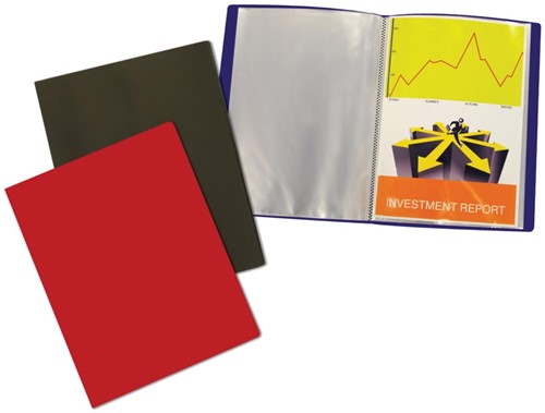 Beautone protège documents, A4, 40 pochettes, en couleurs assorties