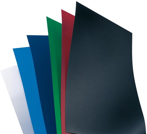 GBC PolyOpaque couvertures, ft A4, PP, 300 micron, paquet de 100 pièces, noir 100 Stuk