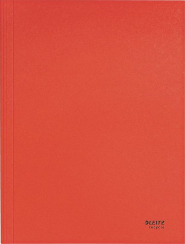 Leitz Recycle chemise à rabats, en carton, ft A4, rouge