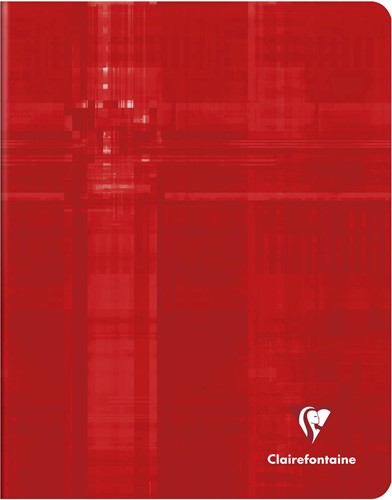 Clairefontaine cahier Metric, ft 16,5 x 21 cm, quadrillé 5x5 mm, rouge