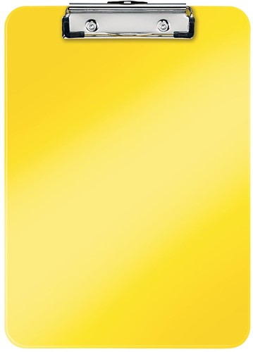 Leitz WOW plaque à pince, ft A4, jaune